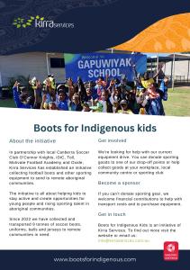 Boots for Indigenous Kids