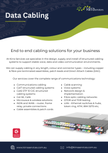 Cabling flyer